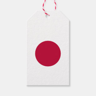 Japanese National Flag of Japan Nisshoki Gift Tags