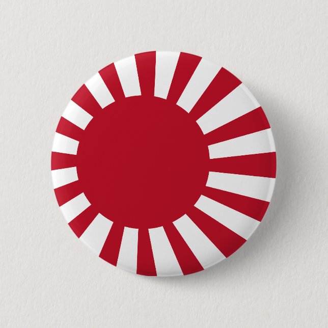 Japanese Navy Flag T-shirts and Apparel 2 Inch Round Button (Front)