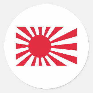 Japanese Navy Flag T-shirts and Apparel Classic Round Sticker