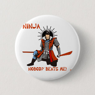 Japanese NINJA ninja 2 Inch Round Button