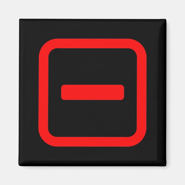 Japanese Number One 一 【Ichi】 Kanji Magnet (Front)