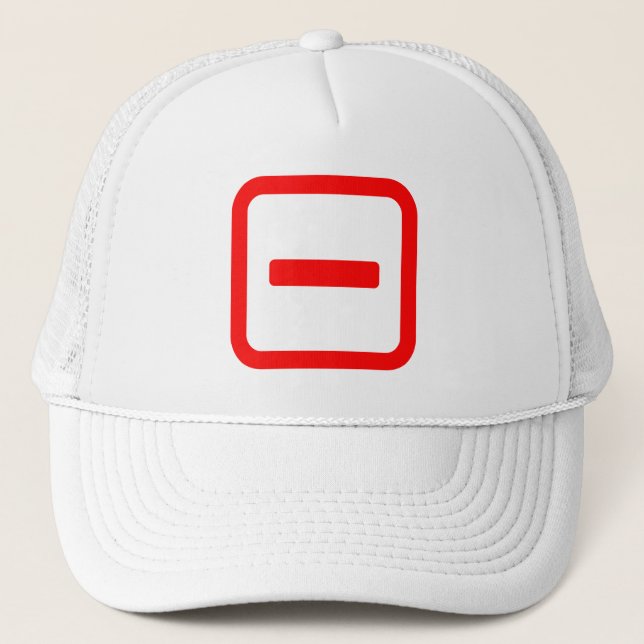 Japanese Number One 一 【Ichi】 Kanji Trucker Hat (Front)