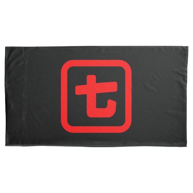 Japanese Number Seven 七 【Nana】 Kanji Pillowcase (Front-Left)