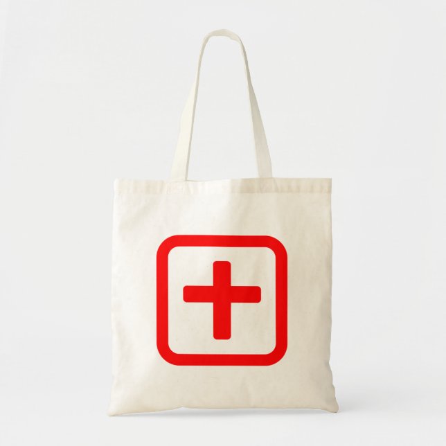 Japanese Number Ten 十 【Ju】 Kanji Tote Bag (Front)