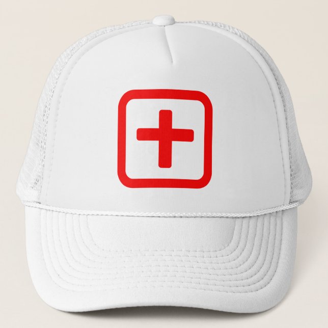 Japanese Number Ten 十 【Ju】 Kanji Trucker Hat (Front)