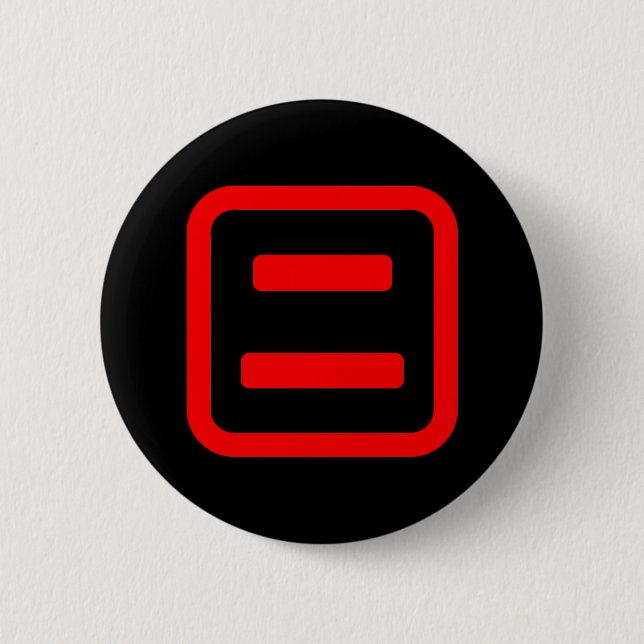 Japanese Number Two 二 【Ni】 Kanji 2 Inch Round Button (Front)