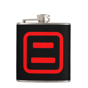 Japanese Number Two 二 【Ni】 Kanji Hip Flask