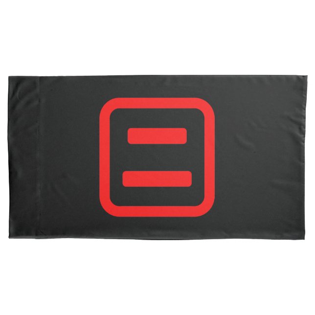 Japanese Number Two 二 【Ni】 Kanji Pillowcase (Front-Left)