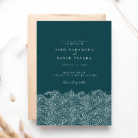 Japanese Ocean Waves Beach Wedding