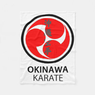 Japanese Okinawa Karate Martial Arts  Fleece Blanket