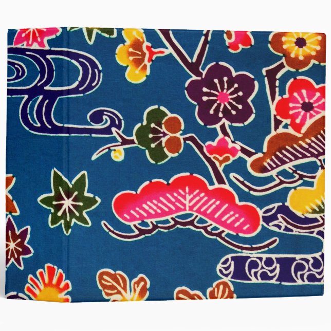 Japanese Okinawan Dye (Bingata) Binder (Front/Spine)