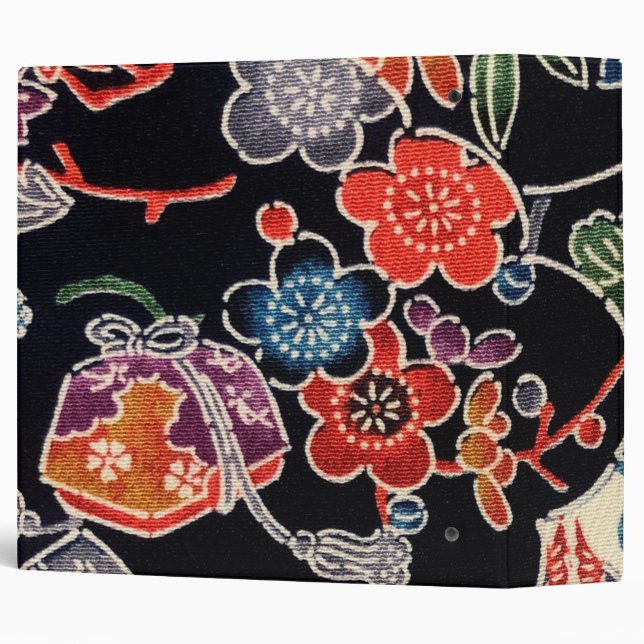 Japanese Okinawan Dye (Bingata) Binder (Back/Spine)