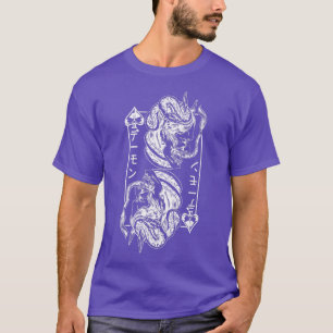 Japanese Oni Mask Demon Mask Bushido Samurai Oni T-Shirt