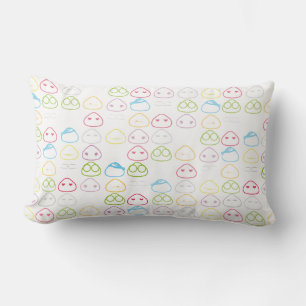 Japanese Onigiri Fluo Pattern Lumbar Pillow