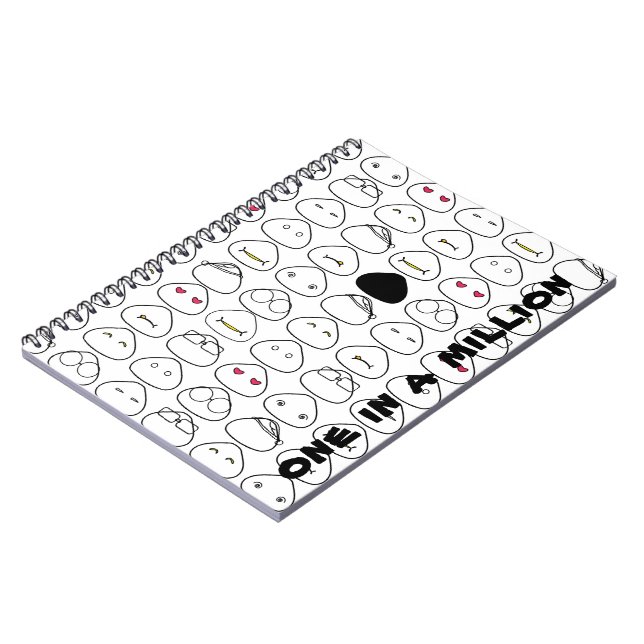 Japanese Onigiri Fluo Pattern Notebook (Left Side)