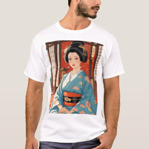 Japanese Ooku Beautiful Kimono T-Shirt