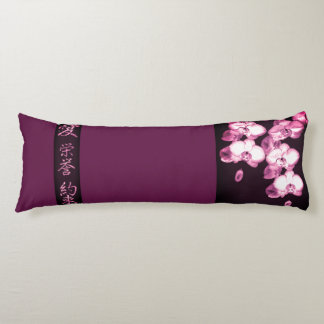 Japanese Orchids Body Pillow