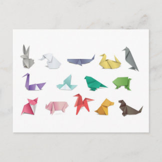 Japanese origami postcard for postcrossing