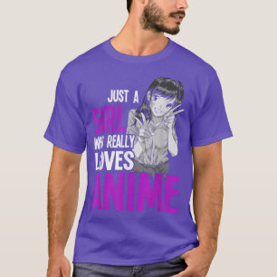 Japanese Otaku Women Just A Girl Who Really Loves  T-Shirt