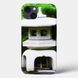 Japanese Pagoda Concrete Garden Lantern iPhone 13 Case