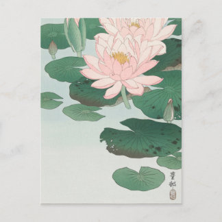 Japanese painting by koson ohara, Koson Ohara Niho Postcard