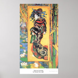 Japanese painting by Vincent van Gogh Poster