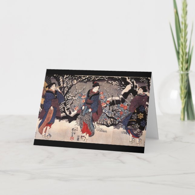 Japanese Painting c. 1800's Card (Front)