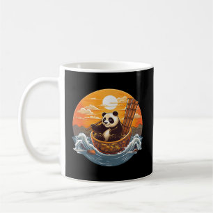Japanese Panda Sushi Bowl Serene Coffee Mug