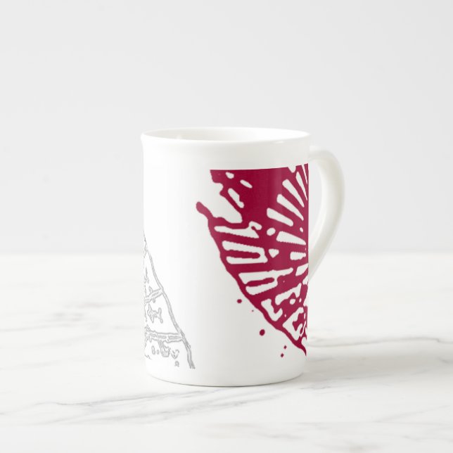 Japanese Parasol Designed Mug (Front Right)