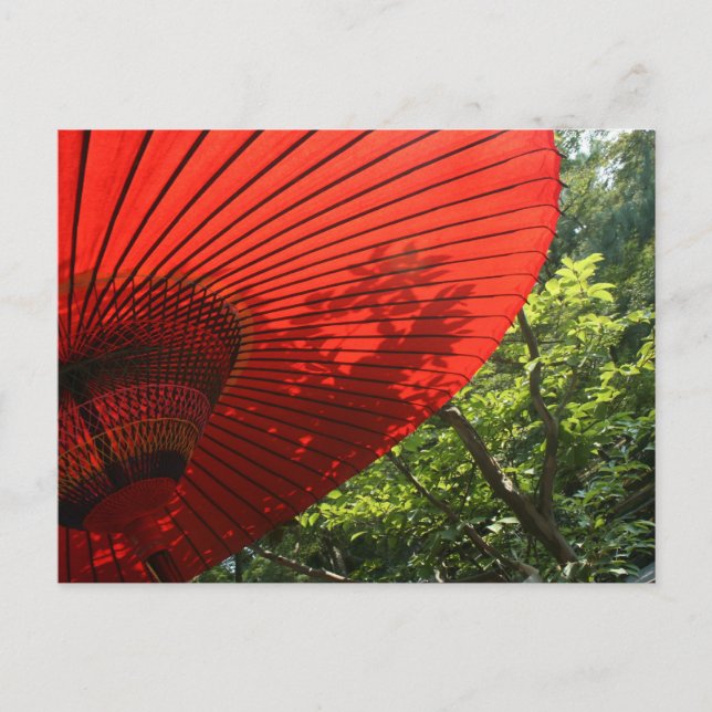 Japanese Parasol Postcard (Front)
