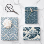 Japanese Pattern 3 Wrapping Paper Sheets<br><div class="desc">Awesomely illustrated wrapping papers to fit your style.</div>