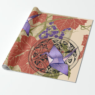 JAPANESE PATTERN COLLAGE Wrapping Paper