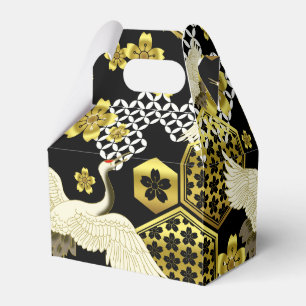japanese pattern party favour box Cranes