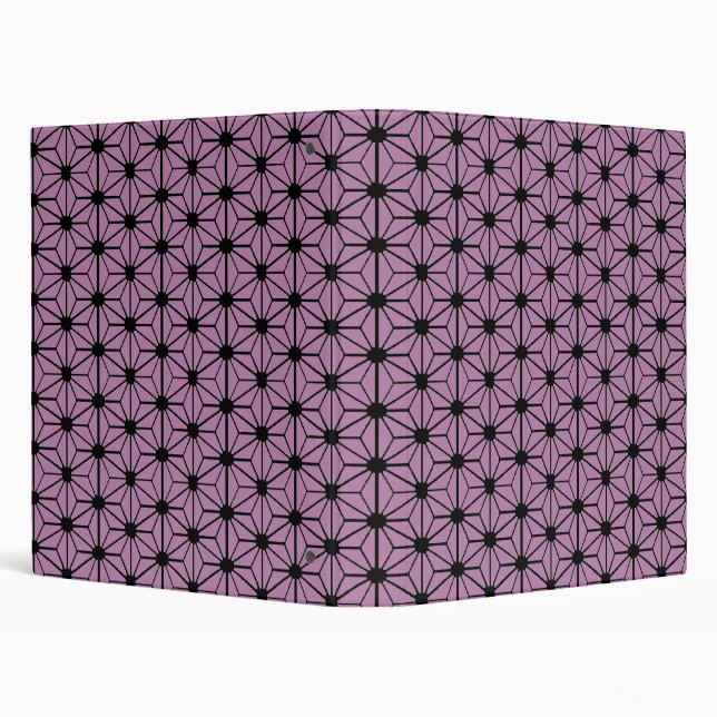 japanese pattern purple stars binder (Background)