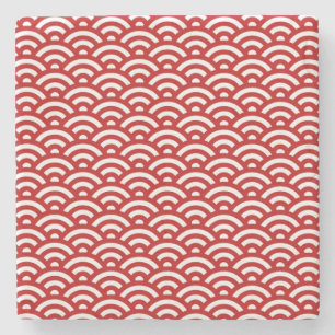 Japanese pattern stone coaster