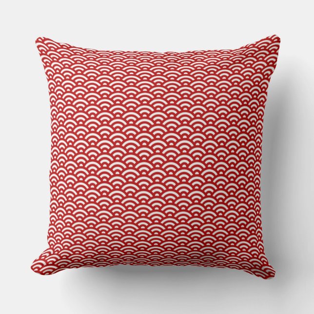 Japanese pattern throw pillow (Front)