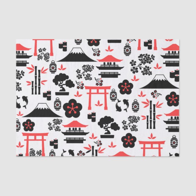 Japanese Pattern Tissue Paper (Front)