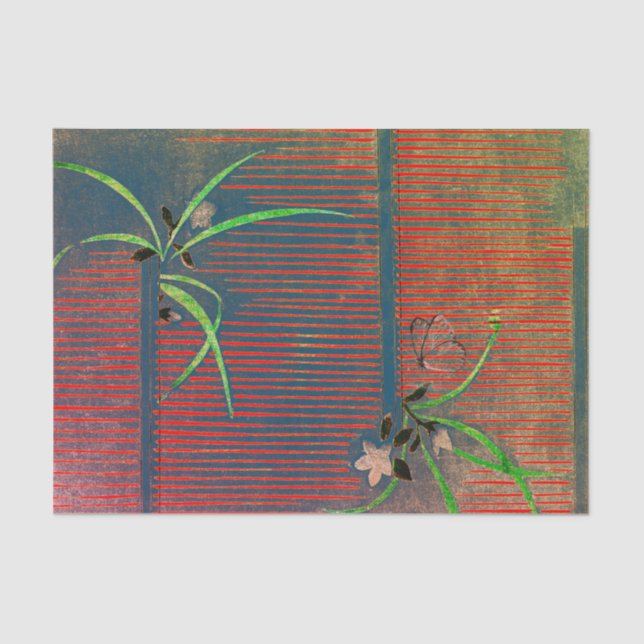 JAPANESE PATTERN WOODBLOCK Tissue Paper (Front)