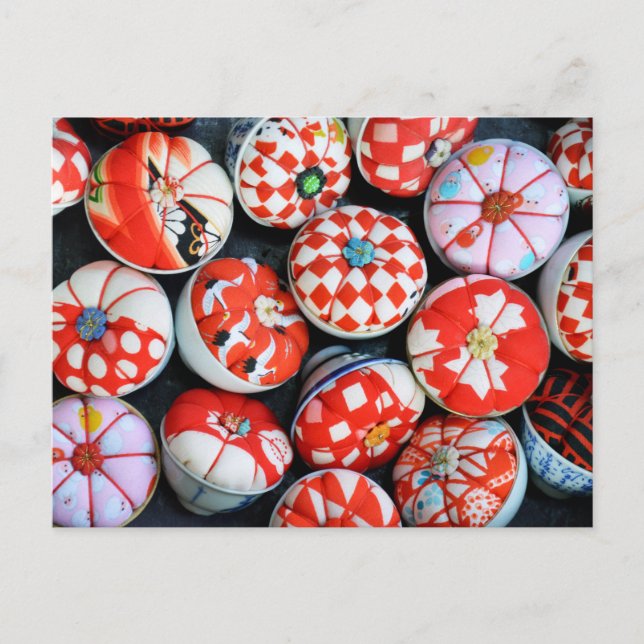 Japanese Pin Cushions Postcard (Front)