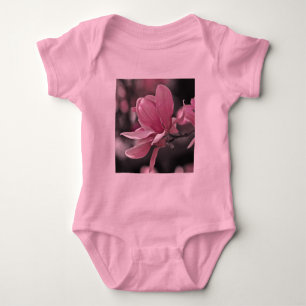 Japanese Pink Saucer Magnolia Baby Bodysuit