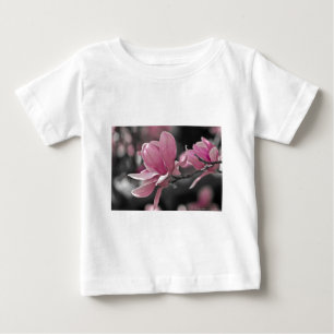 Japanese Pink Saucer Magnolia Baby T-Shirt