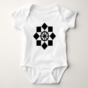 Japanese pinwheel baby bodysuit