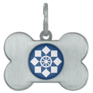 Japanese pinwheel pet ID tag