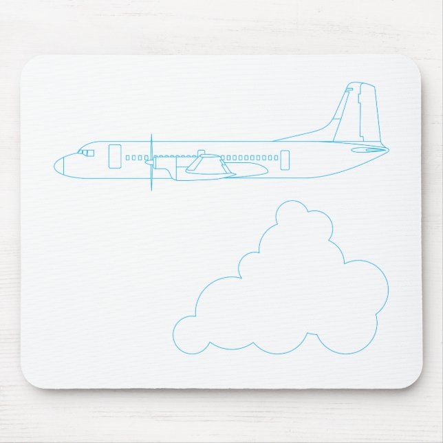 Japanese plane 'YS-11' Mouse Pad (Front)