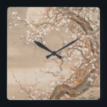 Japanese Plum Blossoms Square Wall Clock<br><div class="desc">Elevate your home decor with our exquisite wall clocks featuring vintage Japanese fine art designs of women and nature. These timeless pieces showcase the beauty of ukiyo-e prints, blending elegant geishas and serene landscapes. Perfect for art enthusiasts and interior design lovers, these clocks add a touch of Eastern sophistication to...</div>