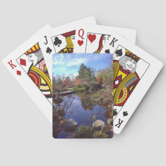 Japanese pond by E.A. Schneider Playing Cards