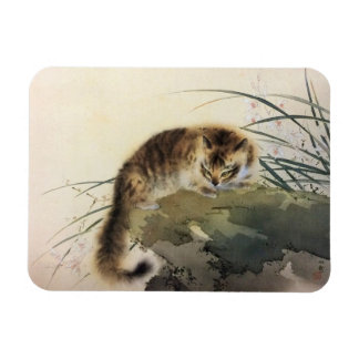 Japanese Print Cat by the Water Magnet