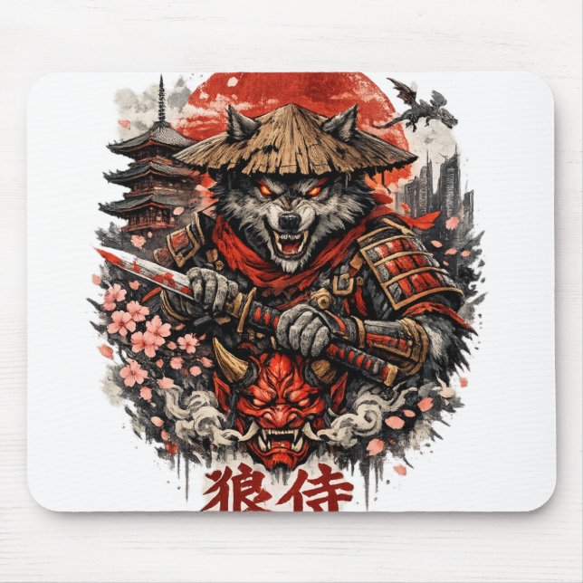 Japanese print mouse pad (Front)