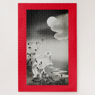 Japanese Print Rabbit Regards the Moon Puzzle