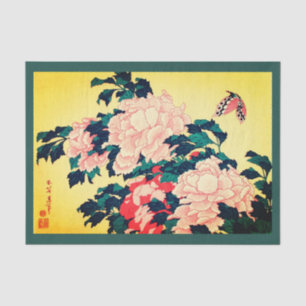 Japanese Print with Butterfly Tissue Paper
